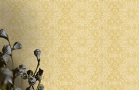 טפט תחרה חרדל מוזהב