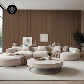 טפט דמוי פורניר עץ חום מעושן