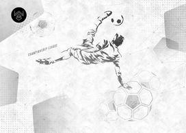 טפט צ'מפיון 3 שחור אפור