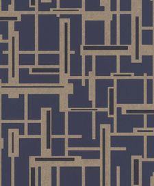 COMPOSITION SMOKE-BLUE & GOLD