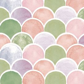 טפט פופ קשתות עיגולים בצבעים שונים