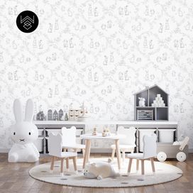 טפט ראביט אוריינט אפור