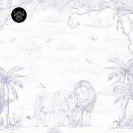 טפט מילאן אריות סגול