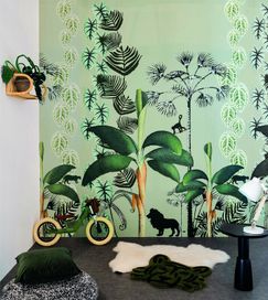 טפט סיפורי ילדים Jungle Green