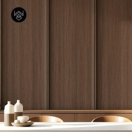 טפט דמוי פורניר אפקט חום מעושן