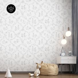 טפט ראביט אוריינט אפור